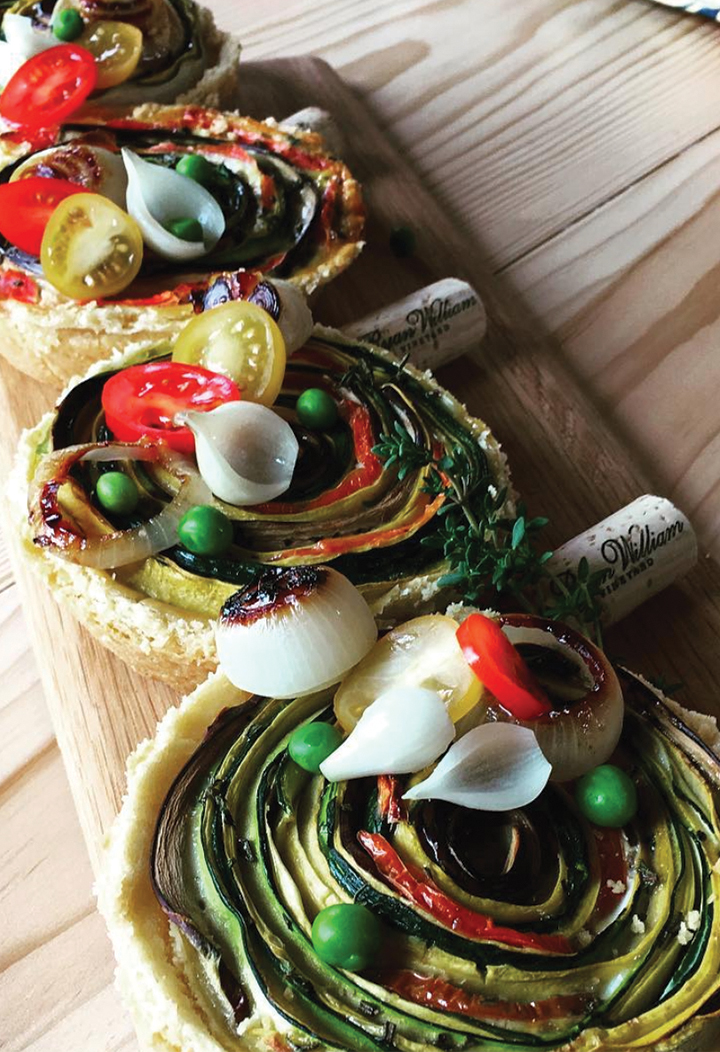 Plated Hors D'oeuvres in The Tasting Barn