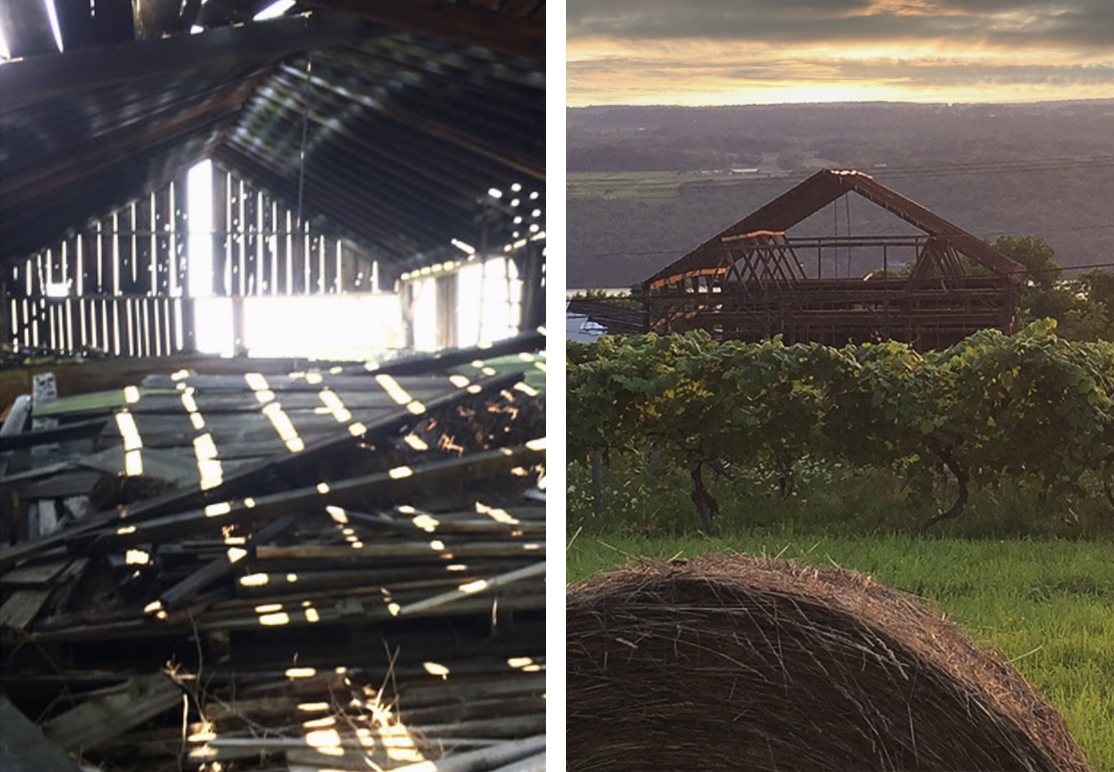 The Tasting Barn Before Construction